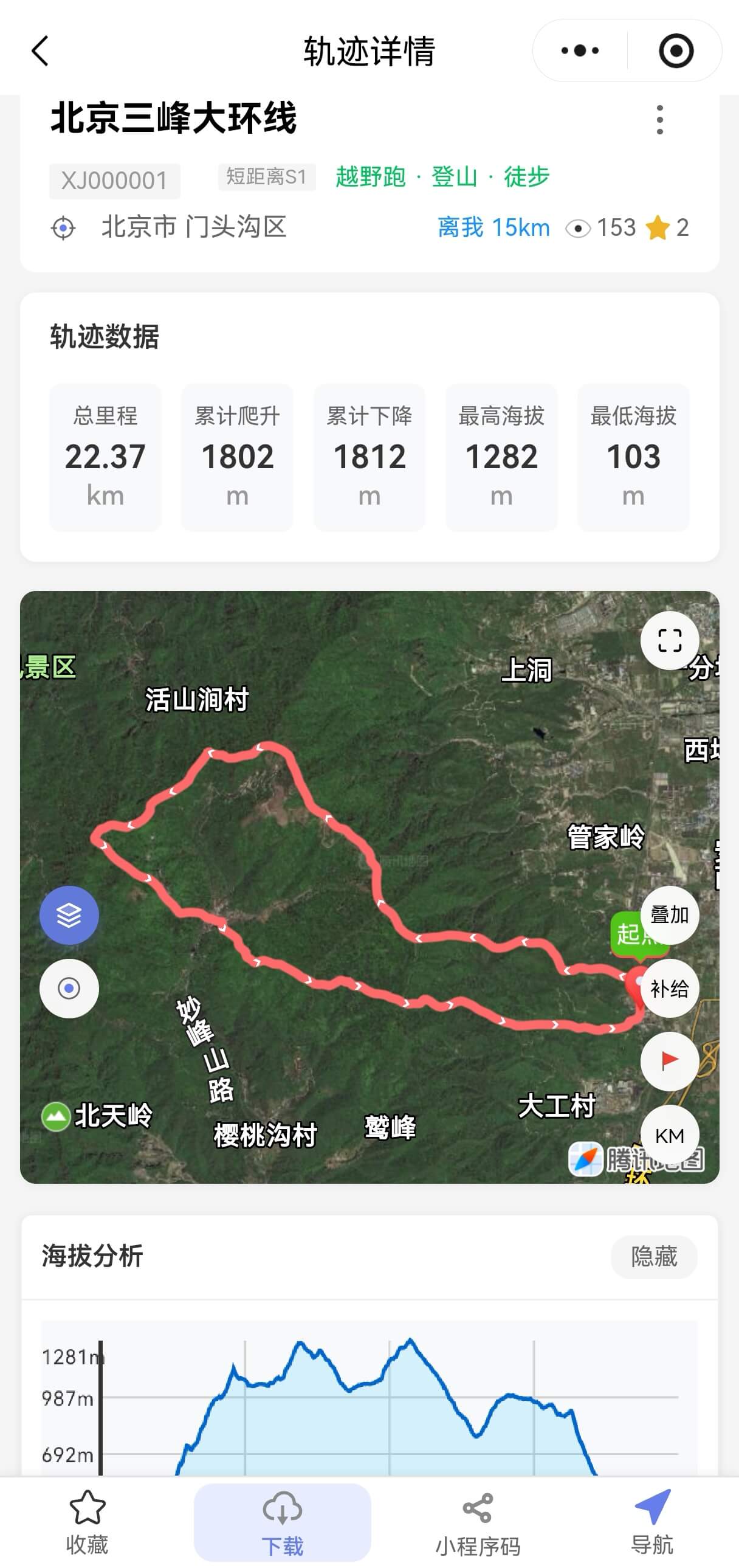 轨迹详情页面